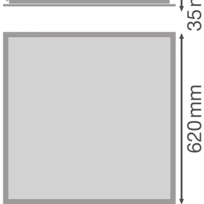 Luminaire panneau LED LEDVANCE COMPACT 625 35W 3850lm 830 IP40/IP20 DALI blanc 