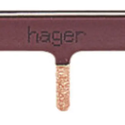 Phasenschiene Hager 1L Stift 10mm² 63A 228×13mm 