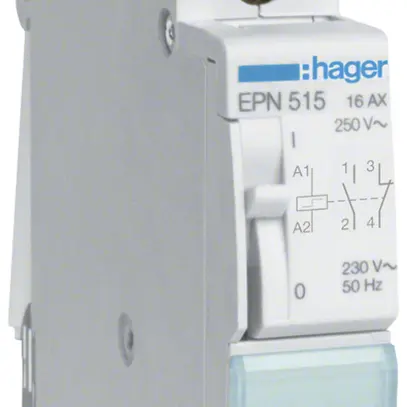 Teleruttore Hager 1UM 230VAC 110VDC 1 apertura 1 chiusura 0 invertitore 