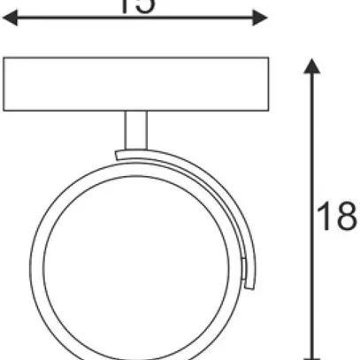 Plafonnier SLV KALU, GU10 75W IP20 blanc mat 