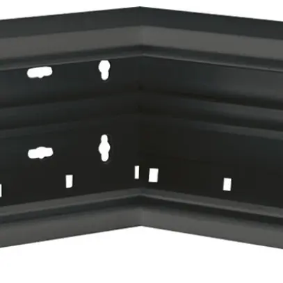 Angolo interno Hager BR 65×100mm coperchio 80mm nero 