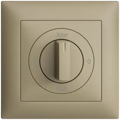 Frontset 0-Jour-0-Nuit EDIZIOdue sand 88×88mm für Drehschalter 