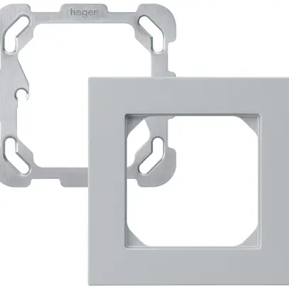 En-tête ENC Hager kallysto.pro 1×1 94×94mm gris clair 
