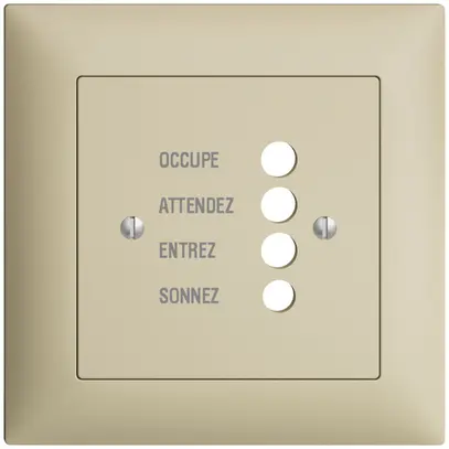 UP-Frontset EDIZIOdue vanille 88×88mm für Türstation 1334.F 