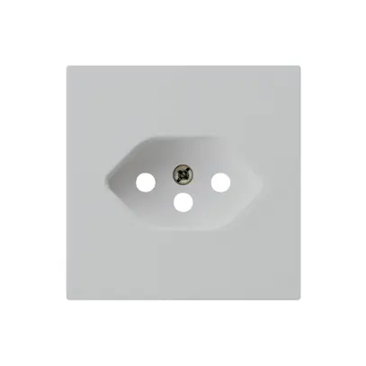 Plaque frontale kallysto T13 gris clair 60×60mm pour prise T13 