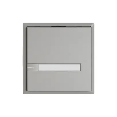 Pulsante universale EDIZIO.liv UNI SNAPFIX® c.LED RGB 1× com.1T targ.grc 
