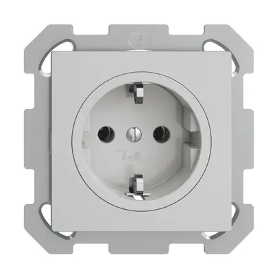 Presa SCHUKO INC EDIZIOdue FM, 16A, 250VAC, L+N+PE grigio chiaro 
