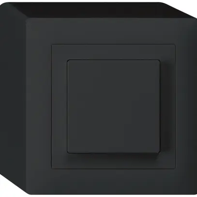 Interruttore pulsante AP kallysto 3/2L nero 