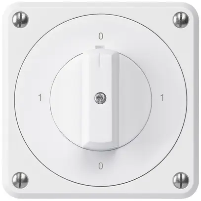 Interrupteur rotatif ENC robusto IP55 schéma 0/1P blanc 