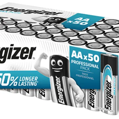 Batterie Alkali Energizer Max Plus AA LR6 1.5V Box à 50 Stück 