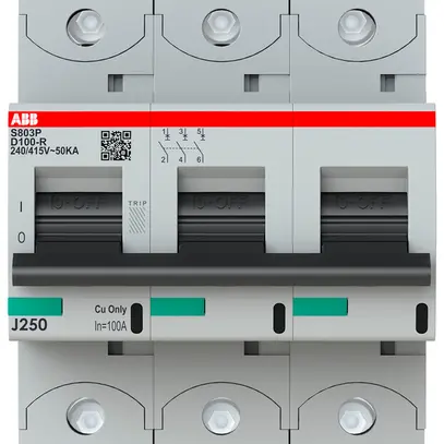 Disgiuntore ABB S803P-D100-R 3P 400V D-100A 50kA 4.5UM 