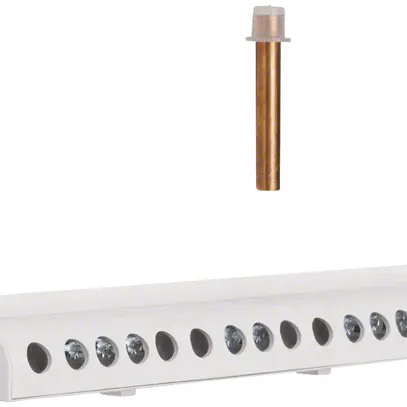 Barre N Hager pour distributeur barrette laiton 125A+160A 14 bornes de connexion 