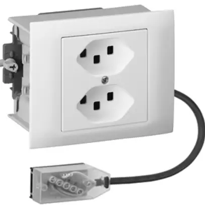 Prise INC kallysto L2 2×T23 blanc 