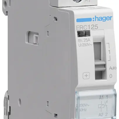 Contattore AMD Hager ERC 230VAC 1 chiusura 0 apertura 25A 1UM 