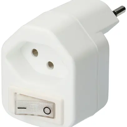 Spina di derivazione MH 1×T13 bianco con interruttore 