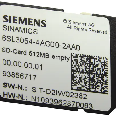 Licenza di software Siemens SINAMICS G120 V4.7 SP6 HF5, scheda SD 512MB 