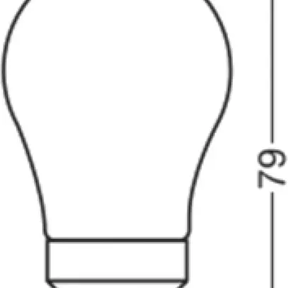 LED-Lampe LEDVANCE CLASSIC B22d 3.4W 470lm 827 DIM mattiert Ø45×79mm 