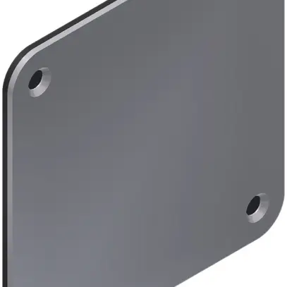 Couvercle étanche Quox 80×80mm acier chromé poncé IP54 