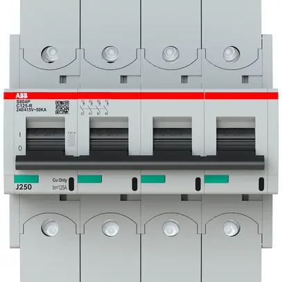 Disjoncteur ABB S804P-C125-R 4P 400V C-125A 50kA 6.5UM 