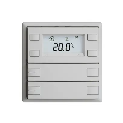 Pulsante RTH INC KNX 2×EDIZIOdue F grigio chiaro, con LED RGB 