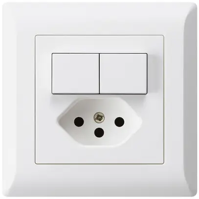 Combinaison ENC 2×A-R/1P+T13 blanc kallysto.line 