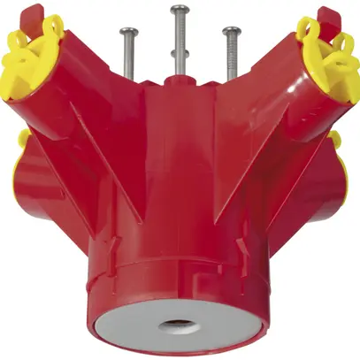 Tampon pour lampe MT Crallo-Star Ø60×90mm, sans bague de montage 4×M20/M25 rouge 
