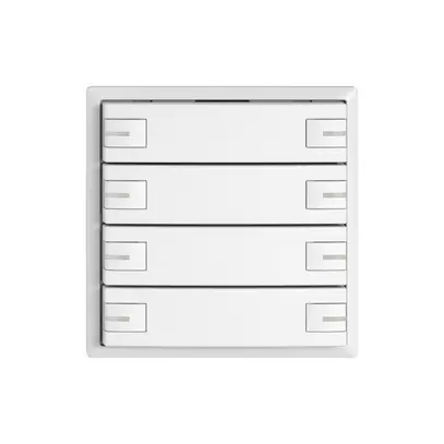 Poussoir KNX RGB EDIZIO.liv SNAPFIX® capteur temp.RGB-LED 8× comm.1T bc 