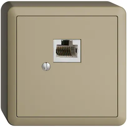 Scatola AP 1×RJ45/s 8P EDIZIOdue sand R&M swissline 