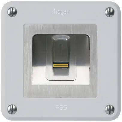 Lecteur d'empreintes digitales NUP Hager ekey-arte robusto C gris 