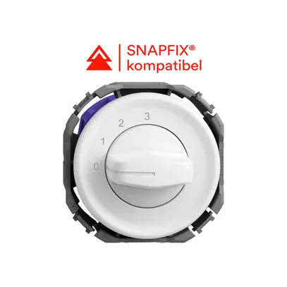 Interrupteur rotatif STANDARDdue 1P 0-1-2-3 p=50mm bc 