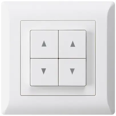 Pulsante per tapparelle INC kallysto.line bianco con 4 tasti 