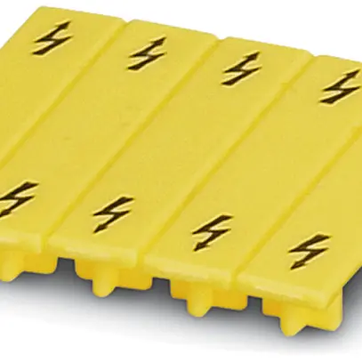 Placca di avviso CLIPLINE giallo per morsetti UT 