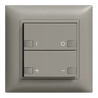 Variateur ENC ZEP 2c/2t st. c/sec.ON-OFF EDIZIOdue gris foncé 