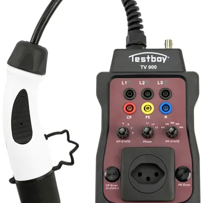 Tester per stazione di carica ELBRO TV 900 presa tipo 2 120×275×60mm 