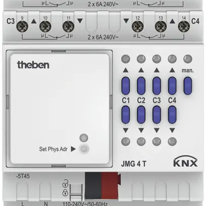 Attuatore di persiana KNX AMD Theben JMG Mix II modulo di base 4 volte 
