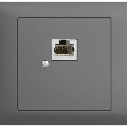 Scatola INS 1×RJ45/s 8P EDIZIOdue grigio scuro R&M swissline 