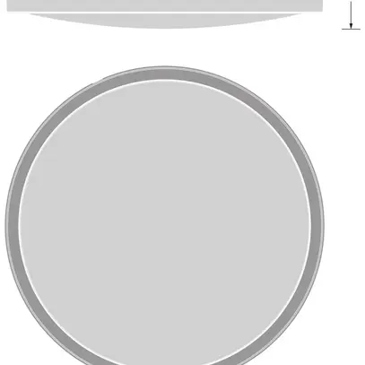 Lampada apparente LED LEDVANCE BULKHEAD HF 20.5W 2300lm 840 IP65 EM3h Ø312 nero 