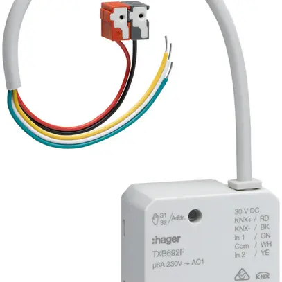 Entrata binaria & attutatore INS KNX Hager easy 2-volta 