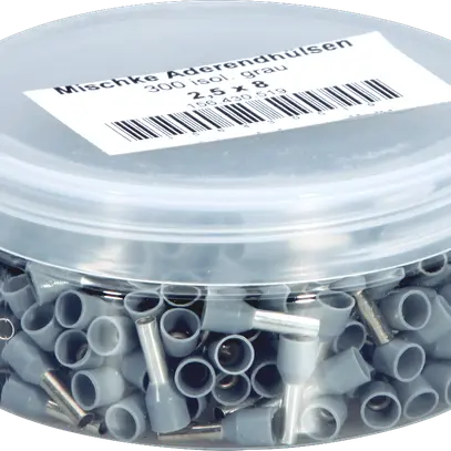 Embout de câble Mischke IE DIN 2.5mm²/8mm Cu-étamé isolé gris 