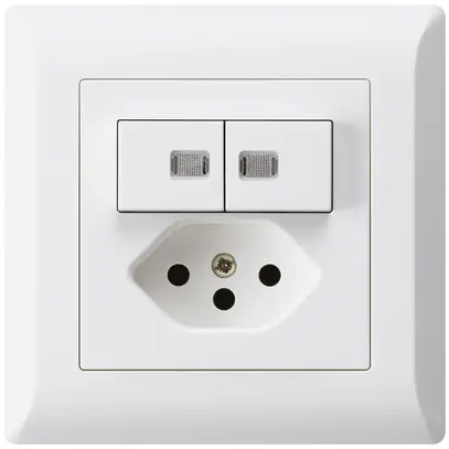 Combinaison lumineuse ENC 1/3+3/1P+T13 blanc kallysto.line 2 lentilles 