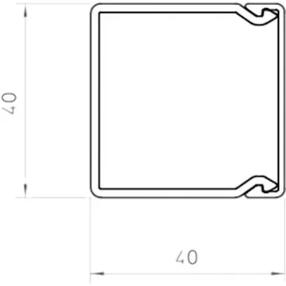 Canale d'installazione Bettermann WDK 40×40×2000mm bianco puro 