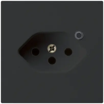 Prise Hager kallysto 1×T13 illuminé A noir 