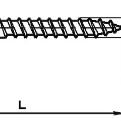 Vis à bois tête conique 3×60mm zinguée 