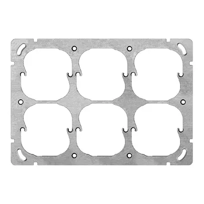 UP-Befestigungsplatte FH 2×3 6×52mm 