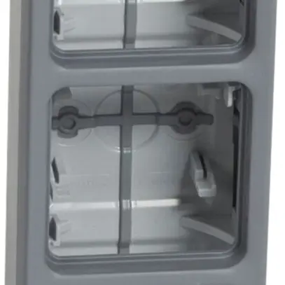 Boîtier AP PLEXO 1×3 gris 