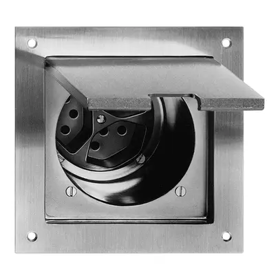 Presa INS FH 3×T13/1 grd.III, ottone nichelato 