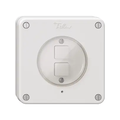 Pulsante KNX NUP 2× NEVO RGB con sensore di temperatura bianco 
