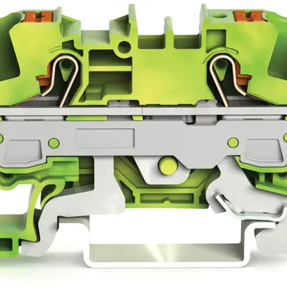 Borne de protection WAGO TOPJOB-S 6mm² 2L vert/jaune série 2206 