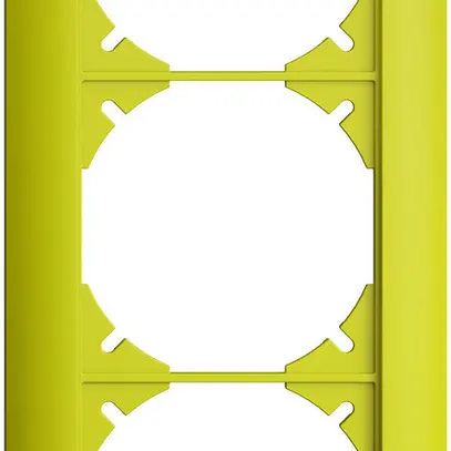 Cadre de recouvrement EDIZIOdue 1×3 lemon 