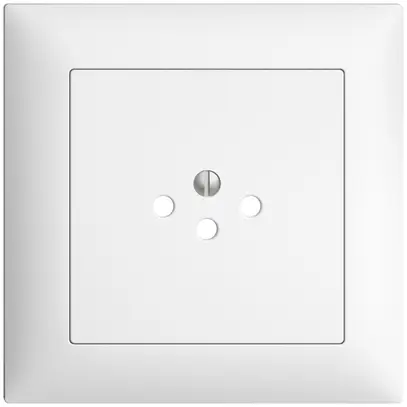 UP-Frontset, EDIZIOdue weiss 88×88mm 1×T12 